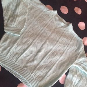 Mint knit sweater